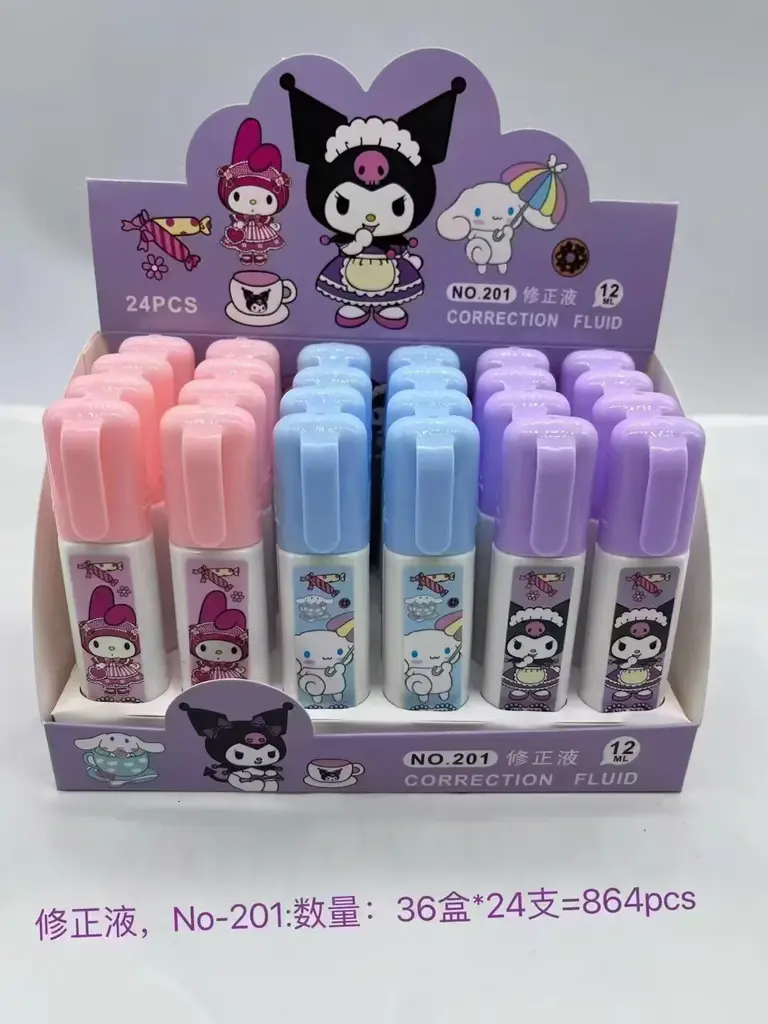 201 Square Bottle Correction Liquid - Sanrio