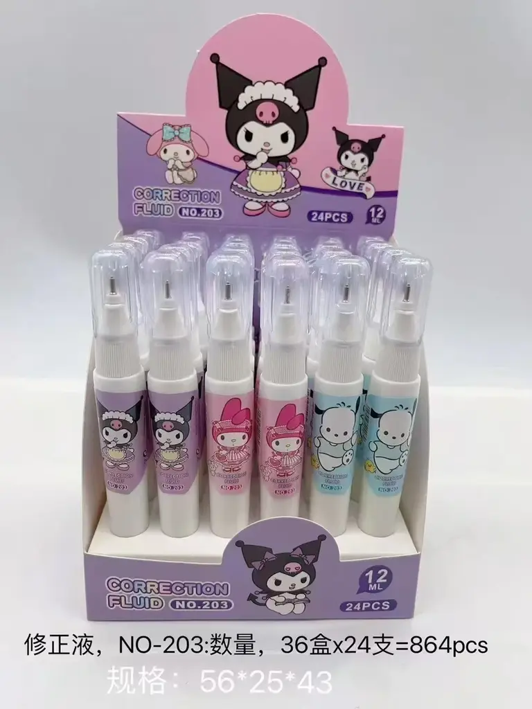 203 Round Bottle Correction Tape - Sanrio