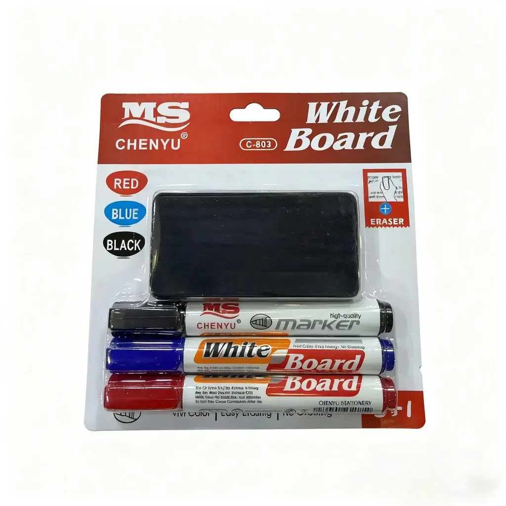 803-3+1 Whiteboard Pen + Eraser