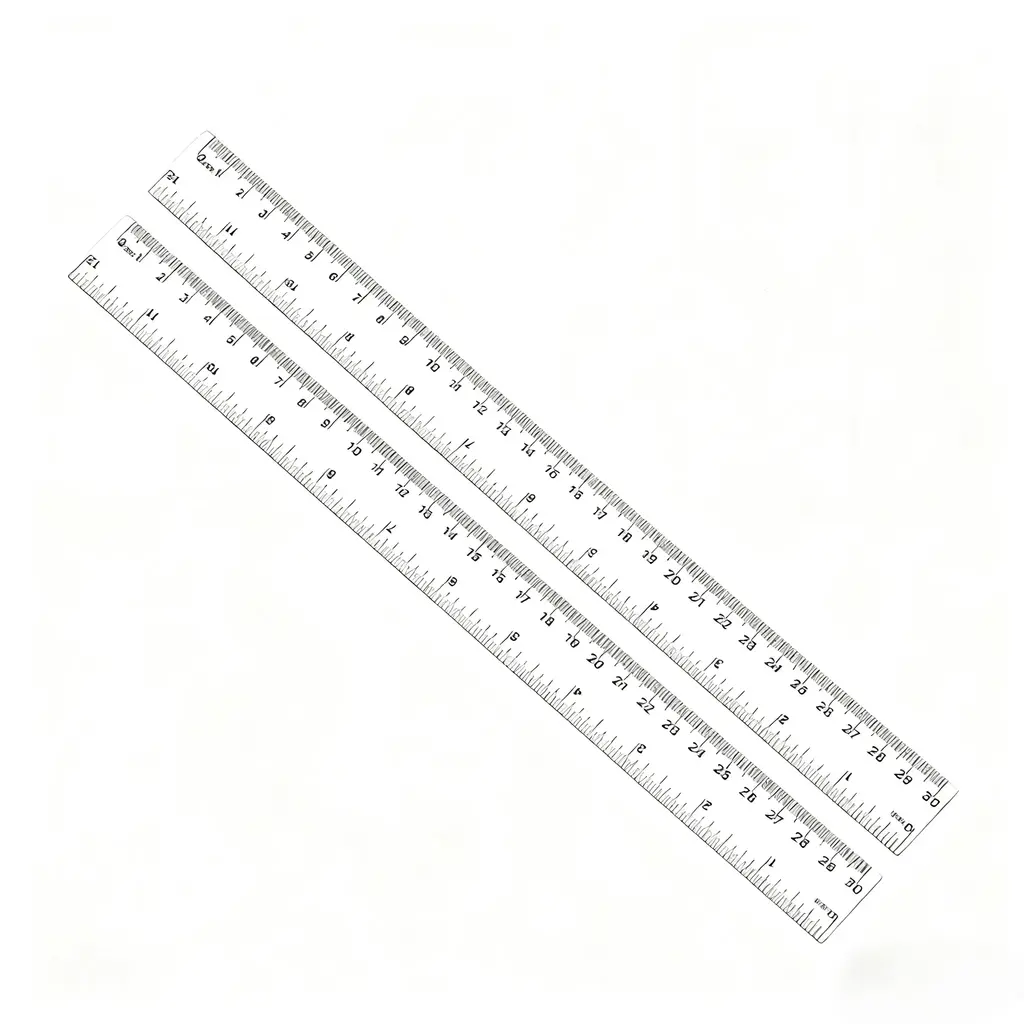 Transparent 30CM Straight Ruler - Narrow