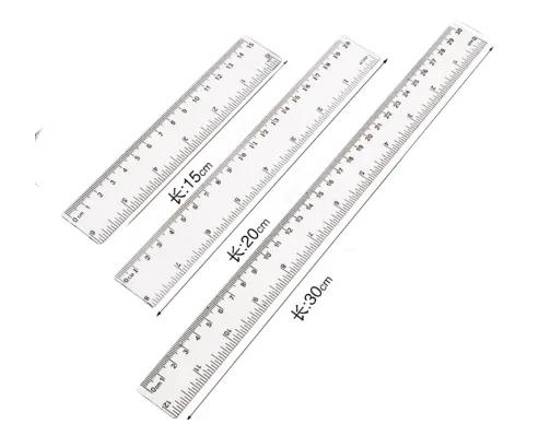20CM Transparent Ruler (Thin Version)