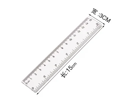 15CM Transparent Ruler (Thick Version)