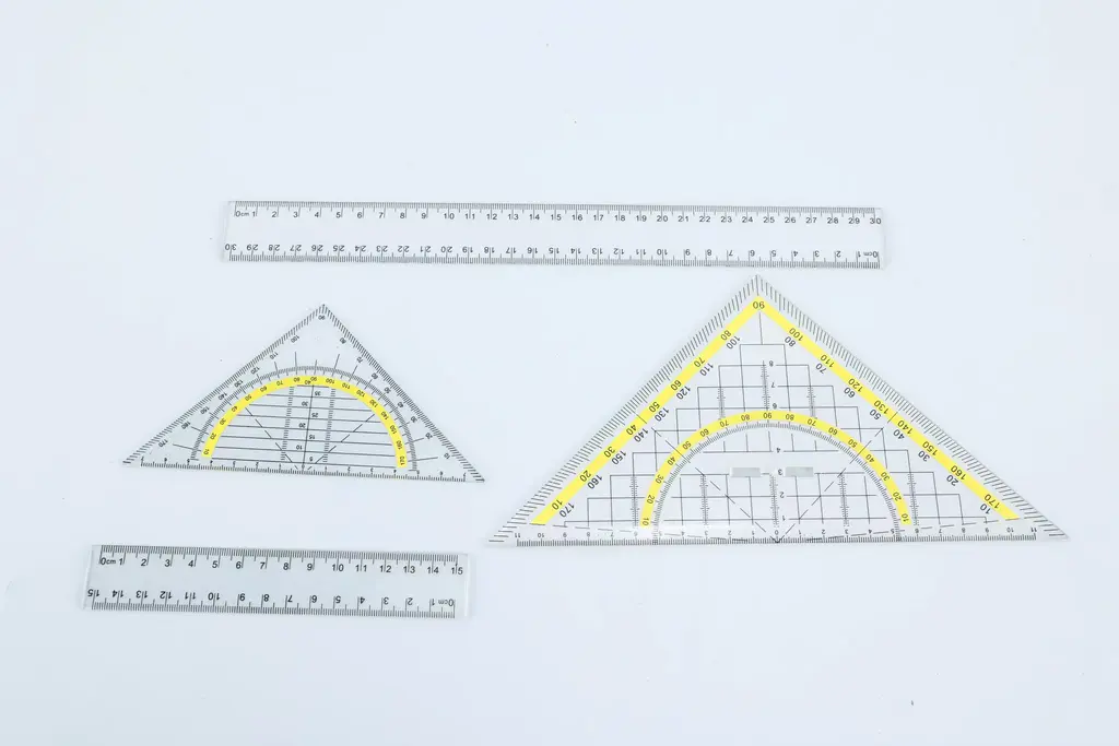 30CM Set Ruler - 4-piece Set - Transparent