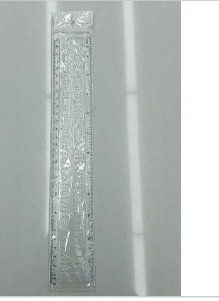 Transparent 30CM Widened Multi-functional Ruler