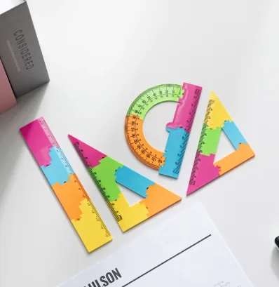 MQ1826-30cm Puzzle Set Ruler 4-piece Set (Carded)