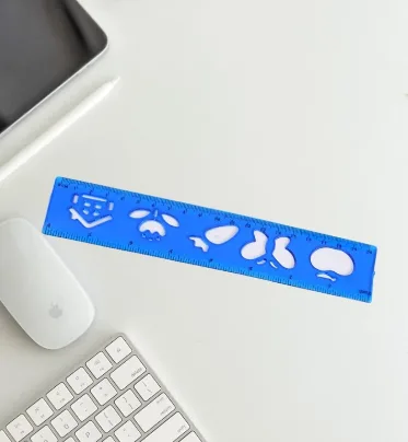 XL-3021 Soft Ruler 20cm - Hollow Style