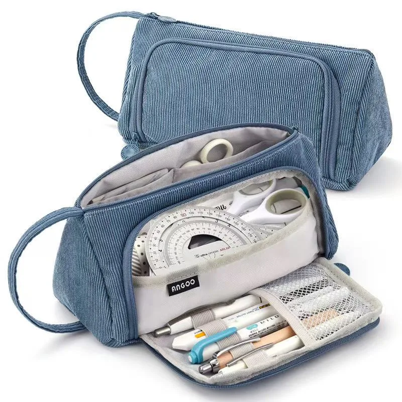 1650-2 Twill Triangle Pen Bag - Blue Jeans