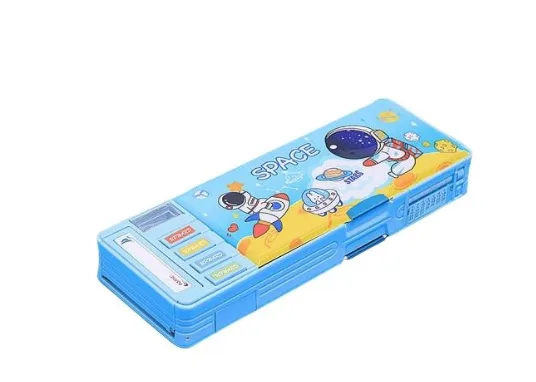 H-8557-6 Double Sided Sky Blue Astronaut Stationery Box