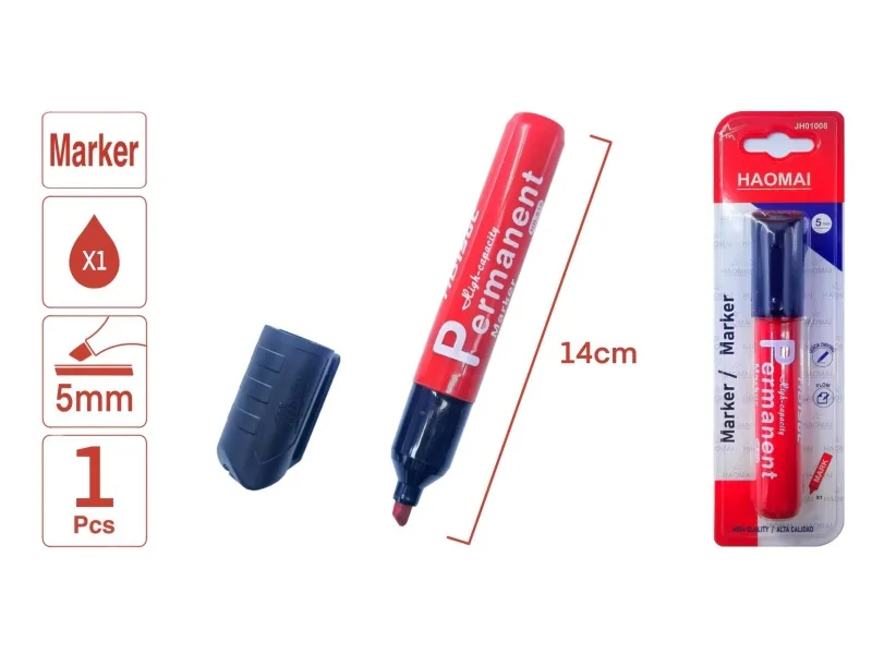 JH01008 1 Large-capacity Red Marker Pen