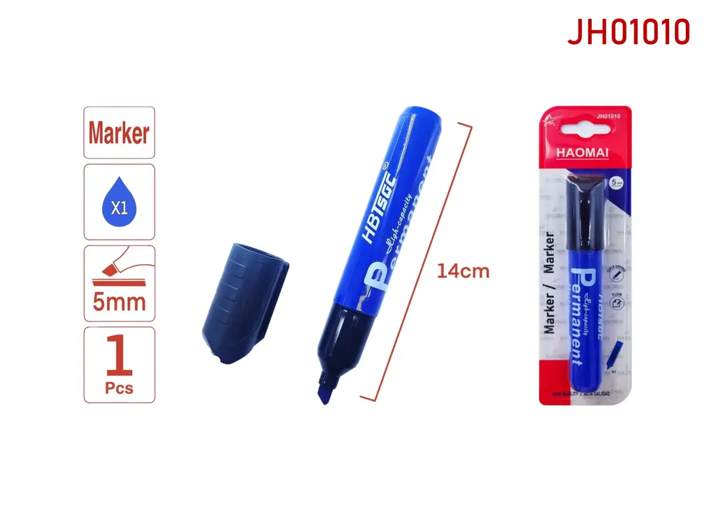 JH01010 1 Large-capacity Blue Marker Pen