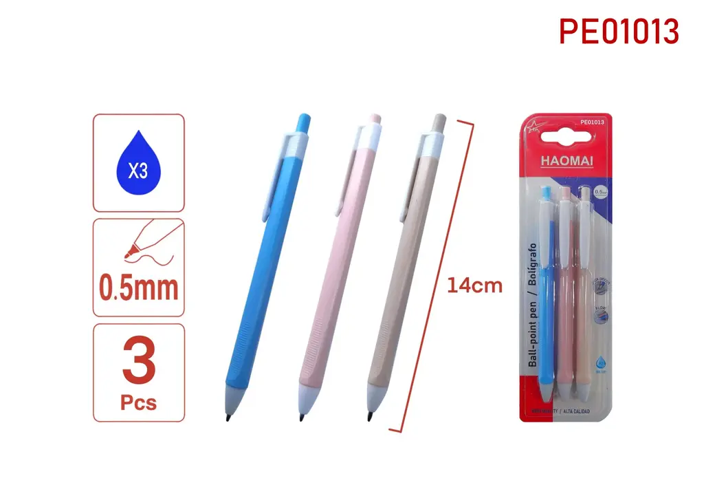 PE01013 3 Ballpoint Pens