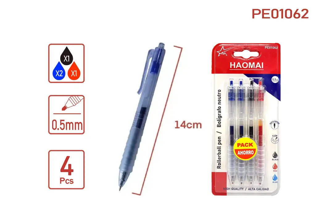 PE01062  Four neutral pens