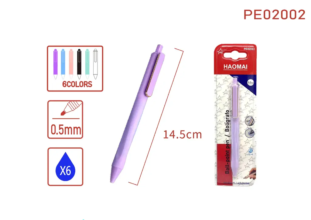 PE02002 Single blue-core neutral pen