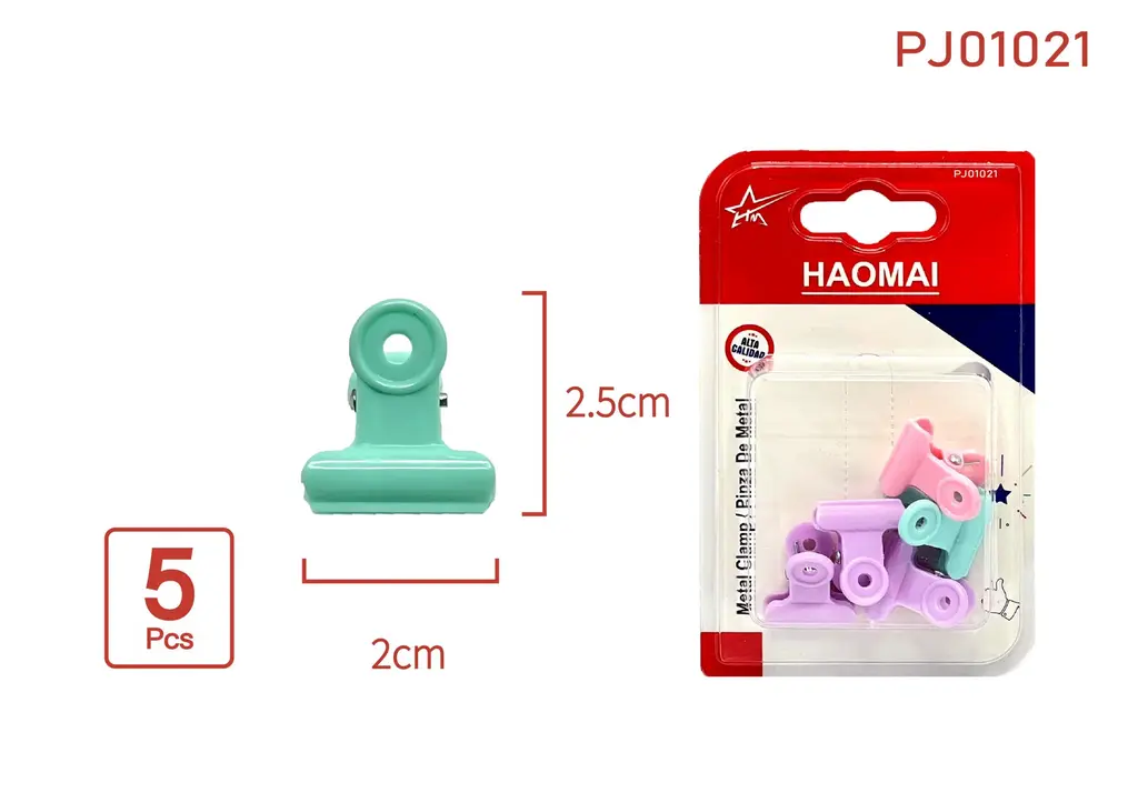 PJ01021  2mm round head clip / 5pcs