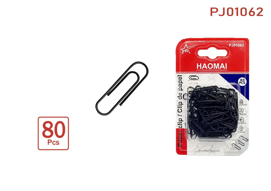 PJ01062 Black paperclip