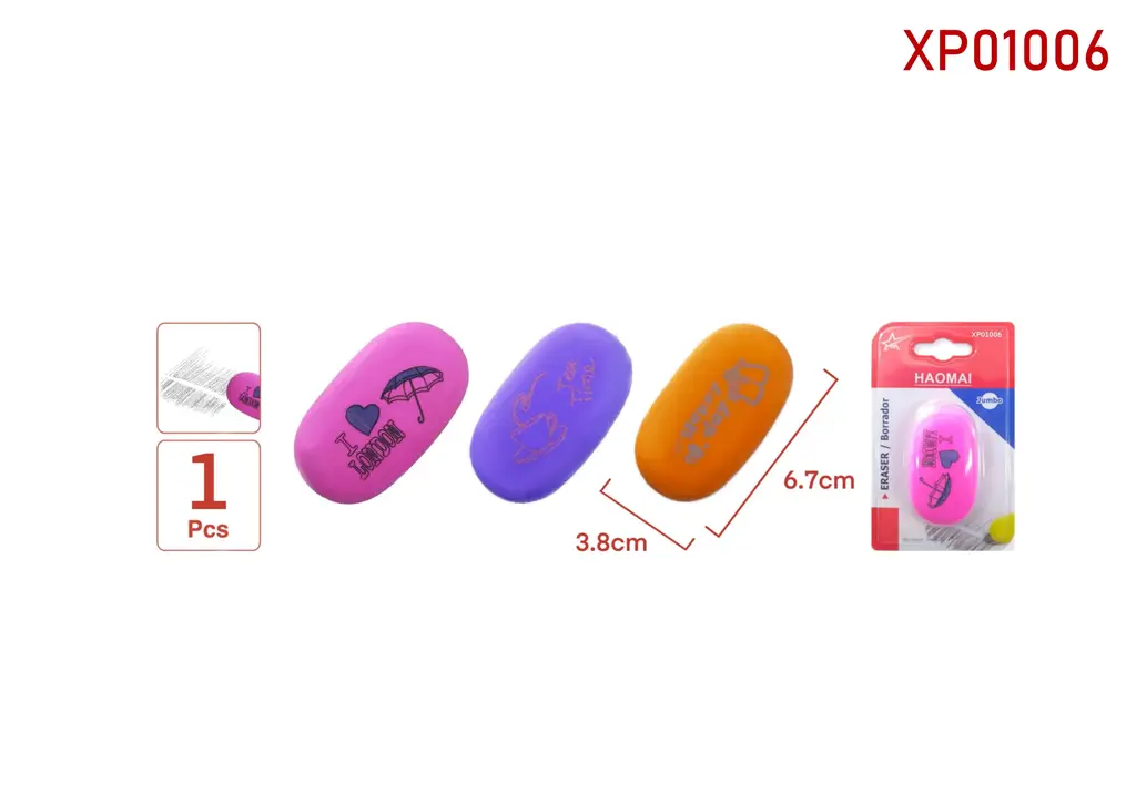 XP01006 Pebble Eraser