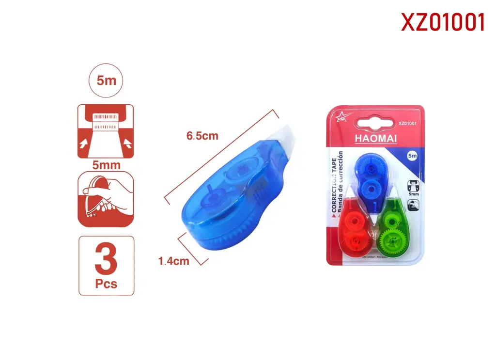 XZ01001 3 small correction bands