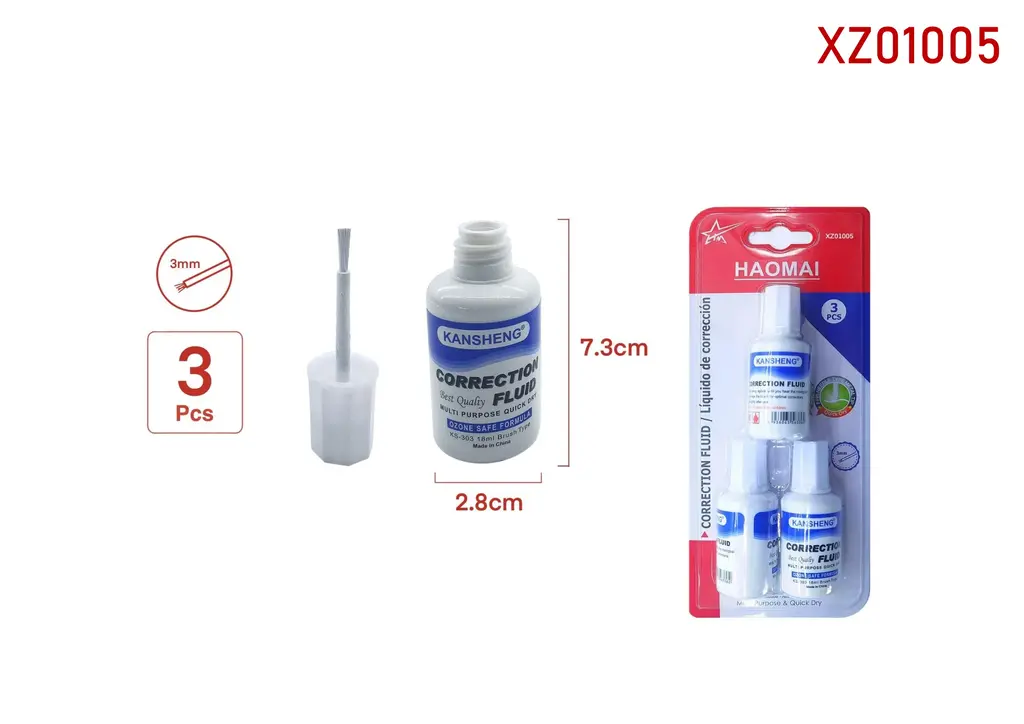 XZ01005 3 correction liquids