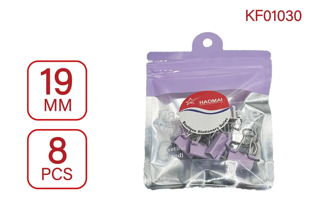 KF01030 19MM Horse Card Dragon Long Tail Clip 8PCS