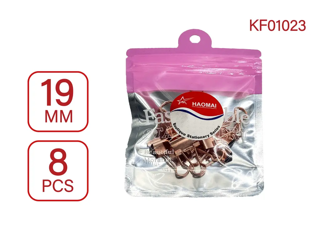 KF01023 19mm Rose Gold Long Tail Clip / 8PCS