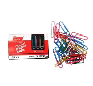 3025 - 25mm colored paper clips 100 pieces