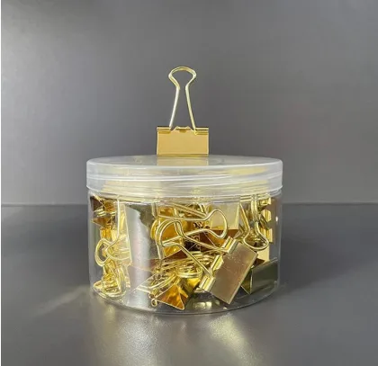 JS2548 long tail clip 25MM - bucket packaging 48 pieces in gold