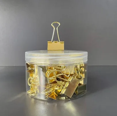 JS4124 long tail clip 41MM - bucket packaging 24 pieces in gold
