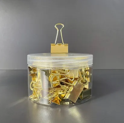 JS5112 long tail clip 51MM - bucket packaging 12 pieces in gold