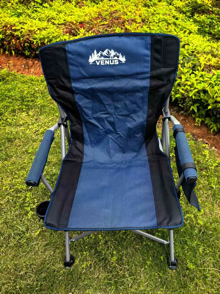 Blue and Black Folding Chair - W-063
