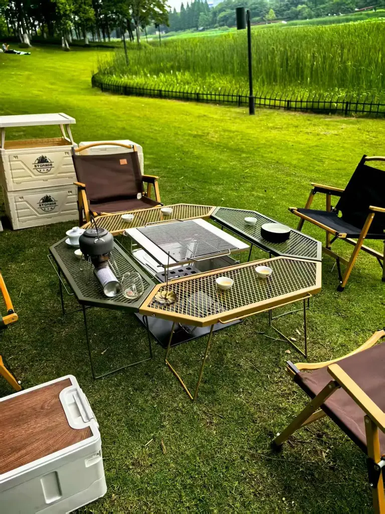 120cm Black Folding Table - W-103