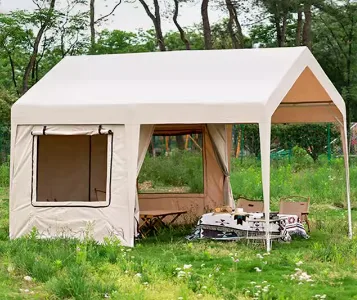 3 x 4 m Gazebo Tent with Half Sidewalls (2 mesh windows)