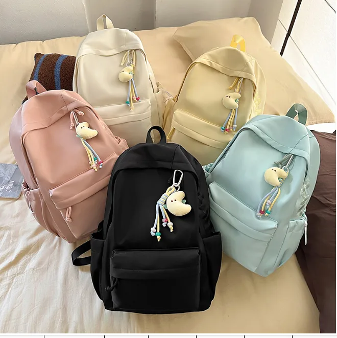 Printed School Backpack - 0346