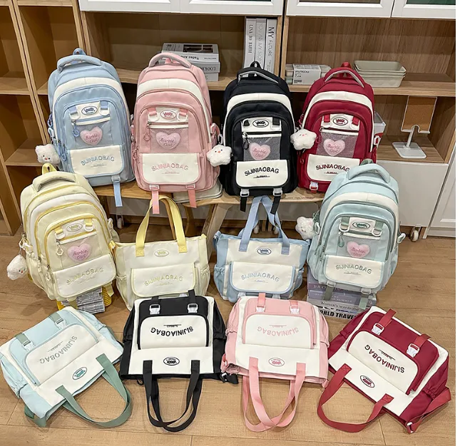 Printed School Backpack - 0347