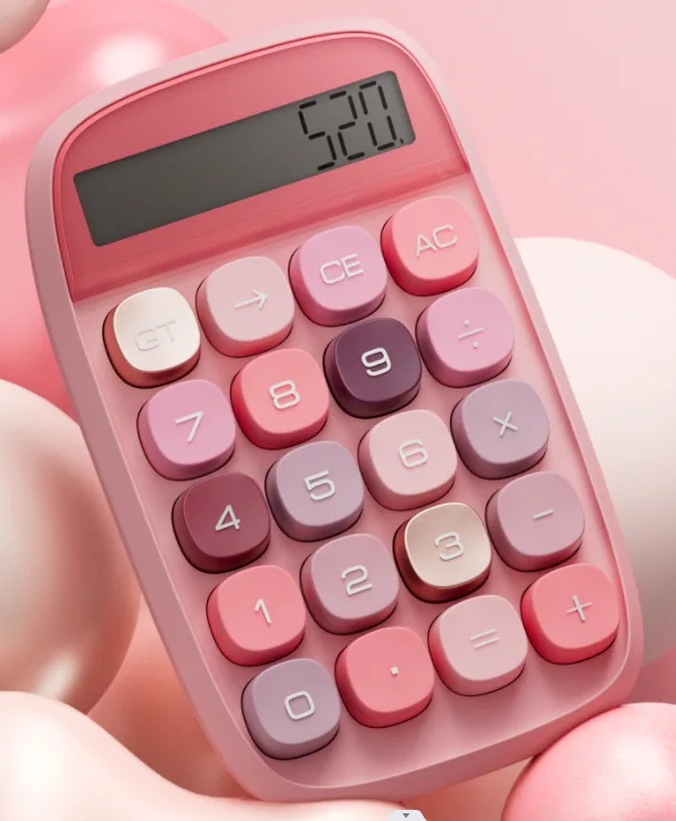 JN-660 Soft Fog Rose Gold Calculator