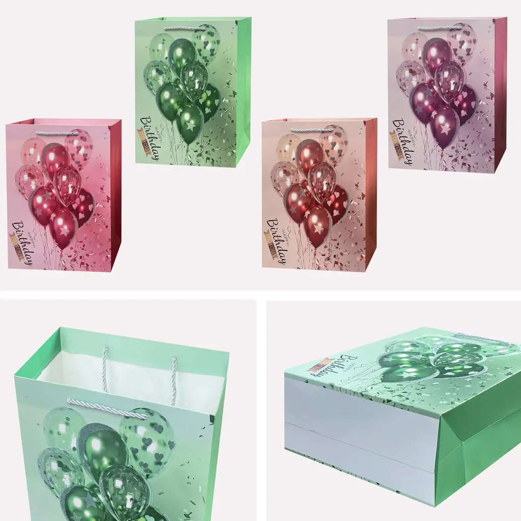 Red PVC Vertical PVC Gift Bag - EST-3278M