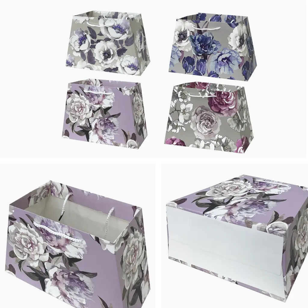 Purple Triangle Triangle Gift Box - EST-3300s