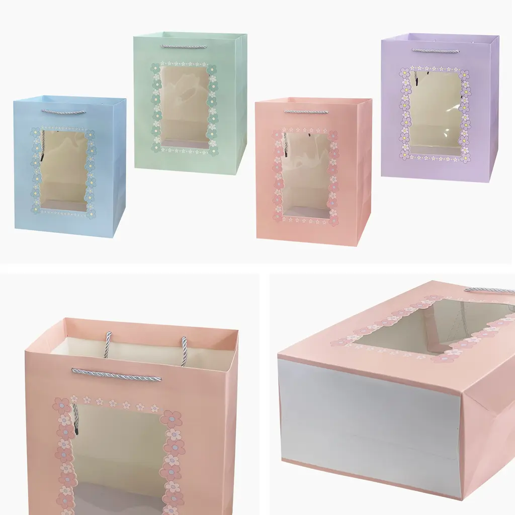 Red Printed Gift Bag - EST-3304L