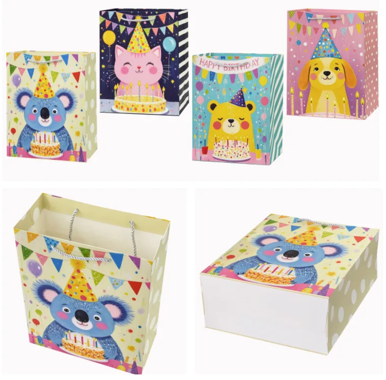 Red Printed Gift Bag - EST-3345M