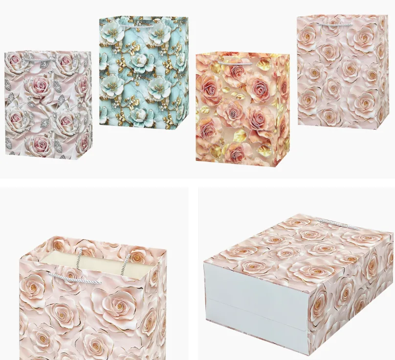 Red Glitter Gift Bag - EST-3353xS