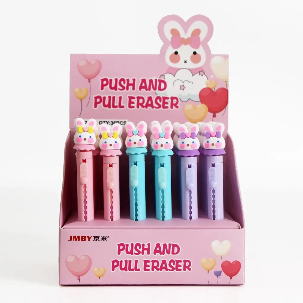 2343 Skirt Rabbit Push-Pull Eraser