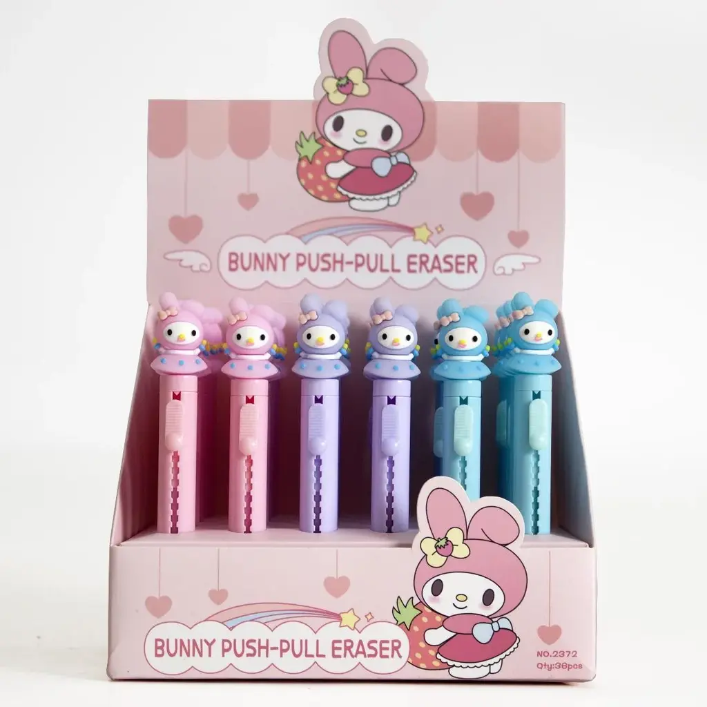 2372 Strawberry Rabbit Push-Pull Eraser
