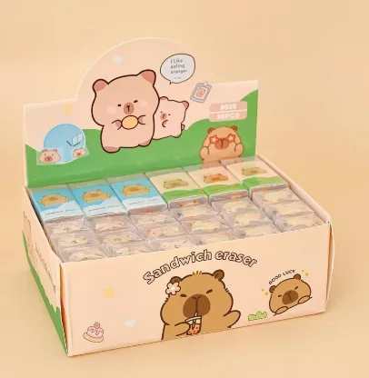 8099 Capibara Sandwich Eraser