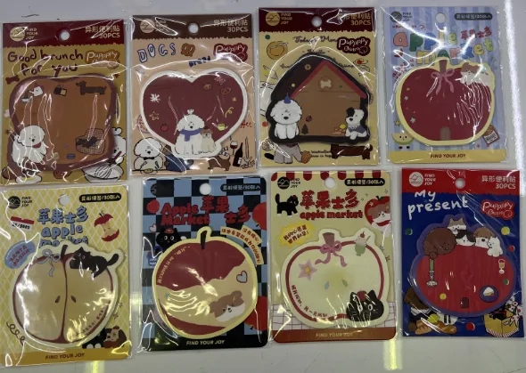 25XK138 Dog Cafe Series Special-shaped Post-it Notes, 30 sheets