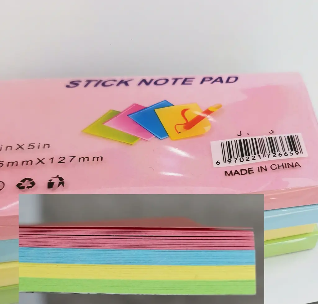 JT-D5 All-Color 3*5 Multi-Color Post-it Notes, 100 Sheets