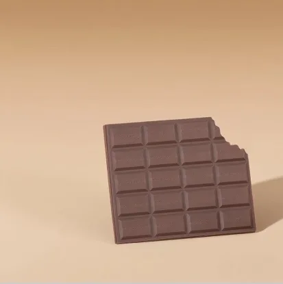 FCGY015 Small Grid Chocolate Gap Bean Notebook - Mixed Colors