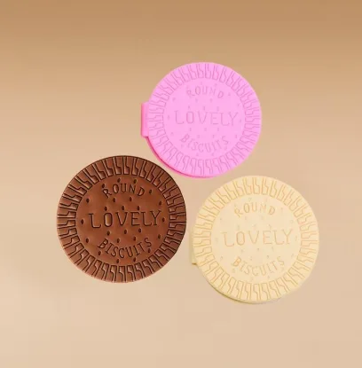 FCGY016 Round Chocolate Bean Notebook - Mixed Colors