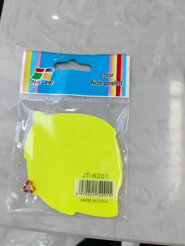 JT-K001-PET Post-it Note, Irregular Shape