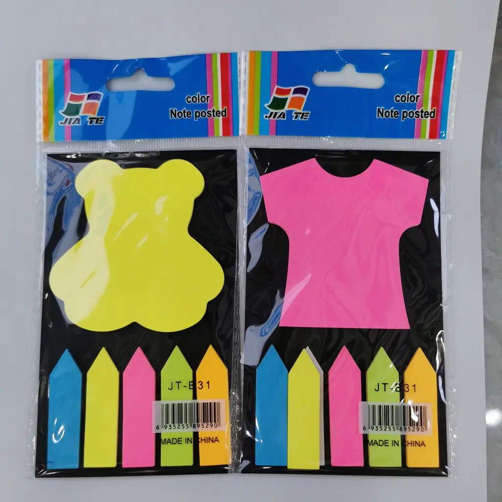 Fluorescent Shape 1+5 Arrow Post-it Notes, 20 Sheets