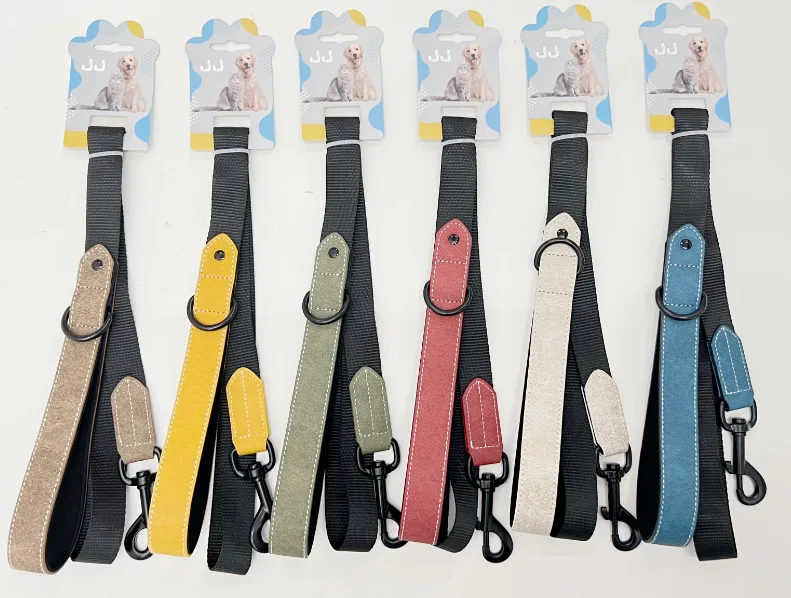 PU Leather Patchwork Leash
