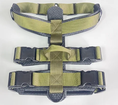 Padded Faux Leather Four-Point Harness - M